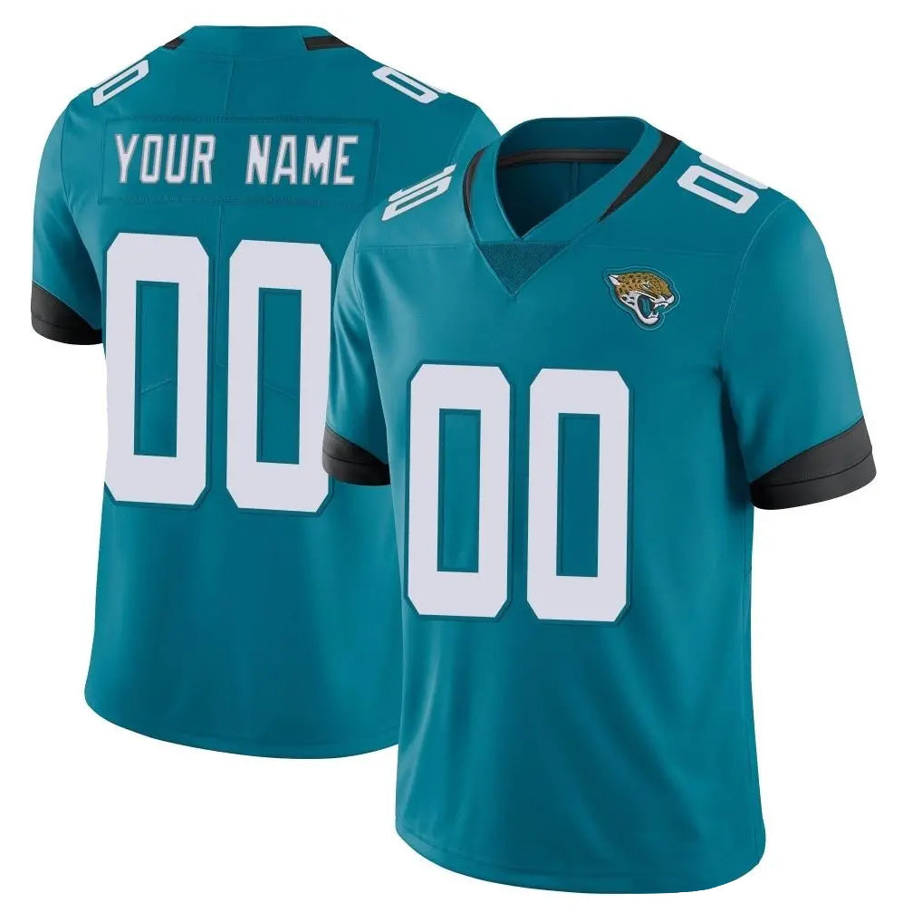 Kdoa Custom J.Jaguars Teal Vapor Untouchable Limited Home Game Any Name & Numbers Stitched Jerseys