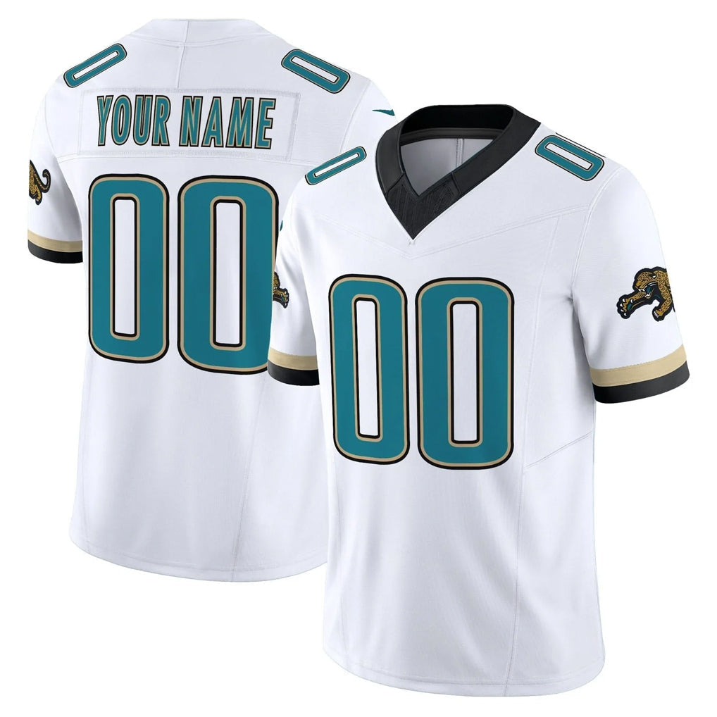 Kdoa Custom J.Jaguars White Prowler Throwback Vapor F.U.S.E. Limited Home Game Any Name & Numbers Stitched Jerseys