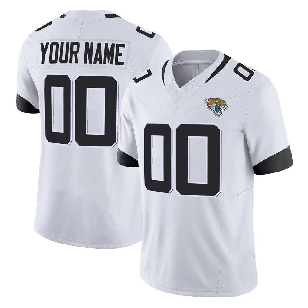 Kdoa Custom J.Jaguars White Vapor F.U.S.E. Limited Home Game Any Name & Numbers Stitched Jerseys