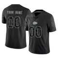 Kdoa Custom KC.Chiefs Black Limited Reflective Game Any Name & Numbers Stitched Jerseys