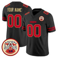 Kdoa Custom KC.Chiefs Black Limited Vapor F.U.S.E. Home Game Any Name & Numbers Stitched Jerseys