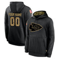 Kdoa Custom KC.Chiefs Black Salute to Service Hoodies Limited Game Any Name & Numbers Stitched Jerseys
