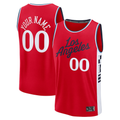 Kdoa Custom LA.Clippers Red Fast Break Stitched Jerseys- Statement Edition