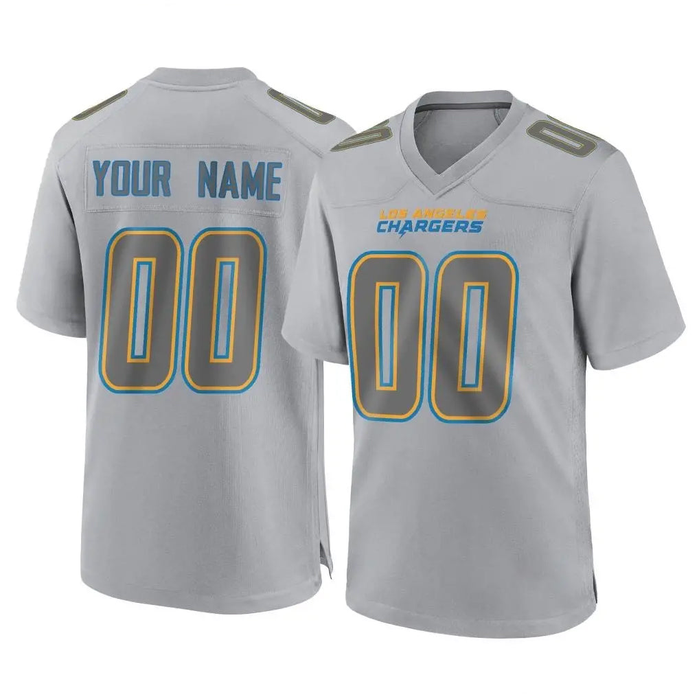 Kdoa Custom LA.Chargers Gray Atmosphere Fashion Limited Game Any Name & Numbers Stitched Jerseys