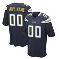Kdoa Custom LA.Chargers Navy Game Stitched Jerseys