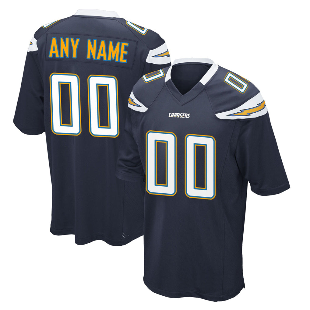 Kdoa Custom LA.Chargers Navy Game Stitched Jerseys
