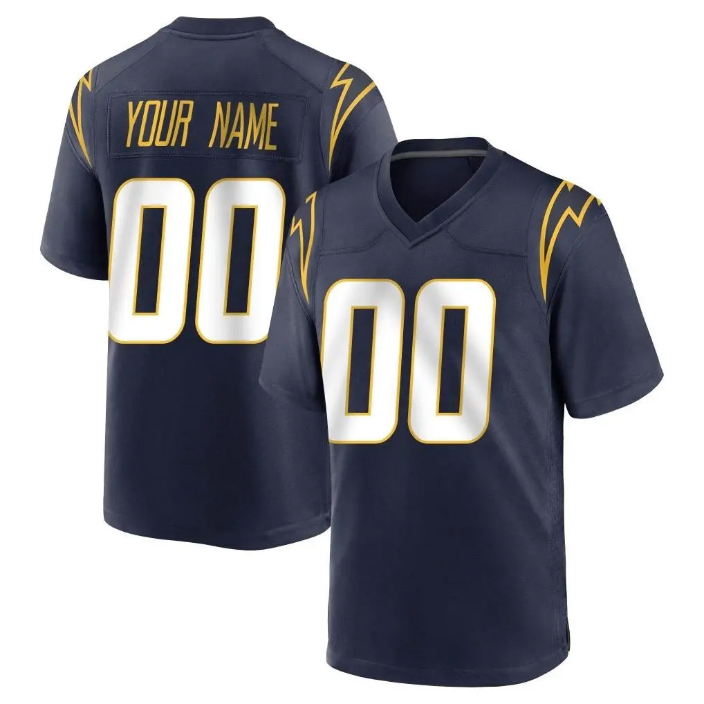 Kdoa Custom LA.Chargers Navy Home Game Any Name & Numbers Stitched Jerseys