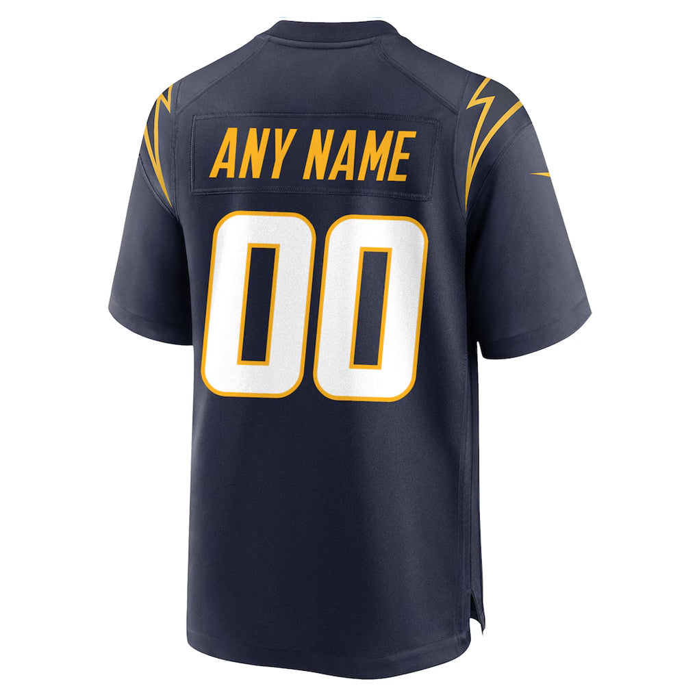 Kdoa Custom LA.Chargers Navy Home Game Stitched Jerseys