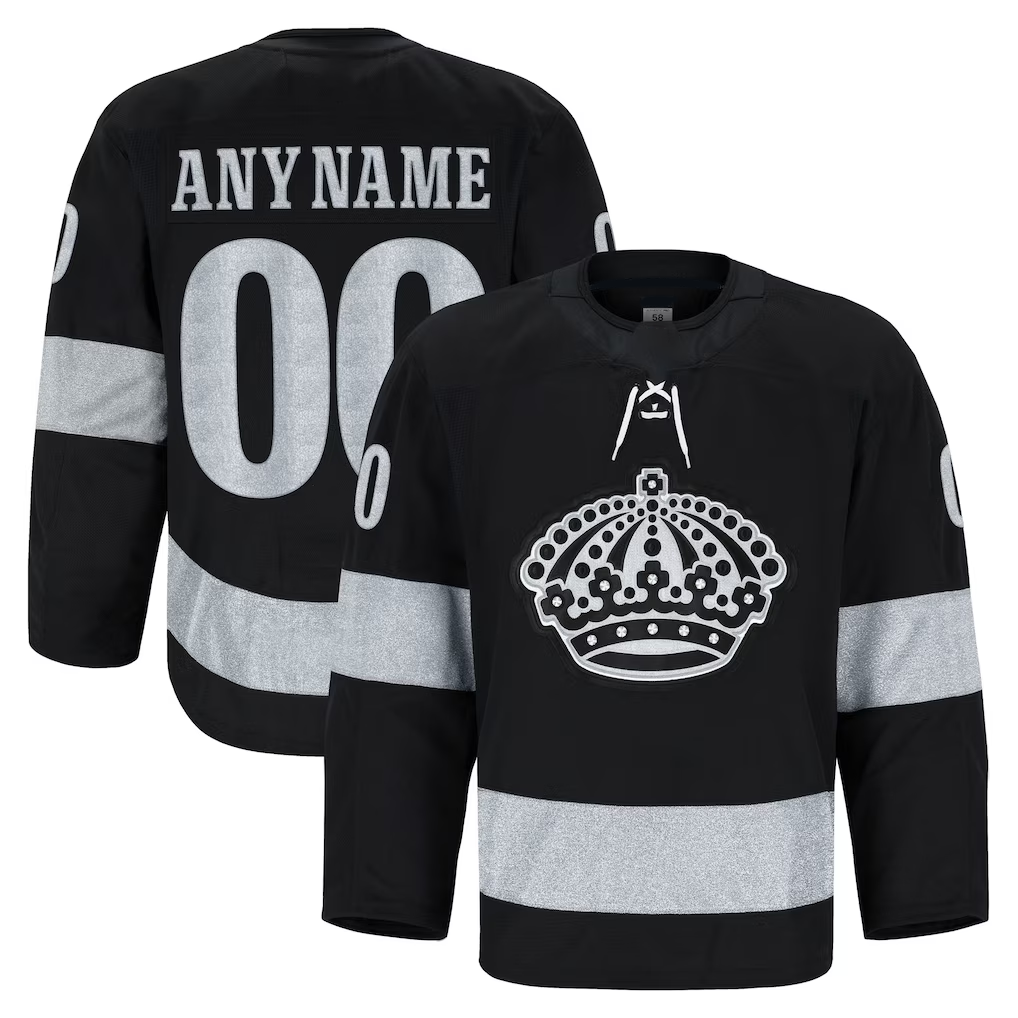 Kdoa Custom LA.Kings Black Alternate Authentic Pro Jerseys
