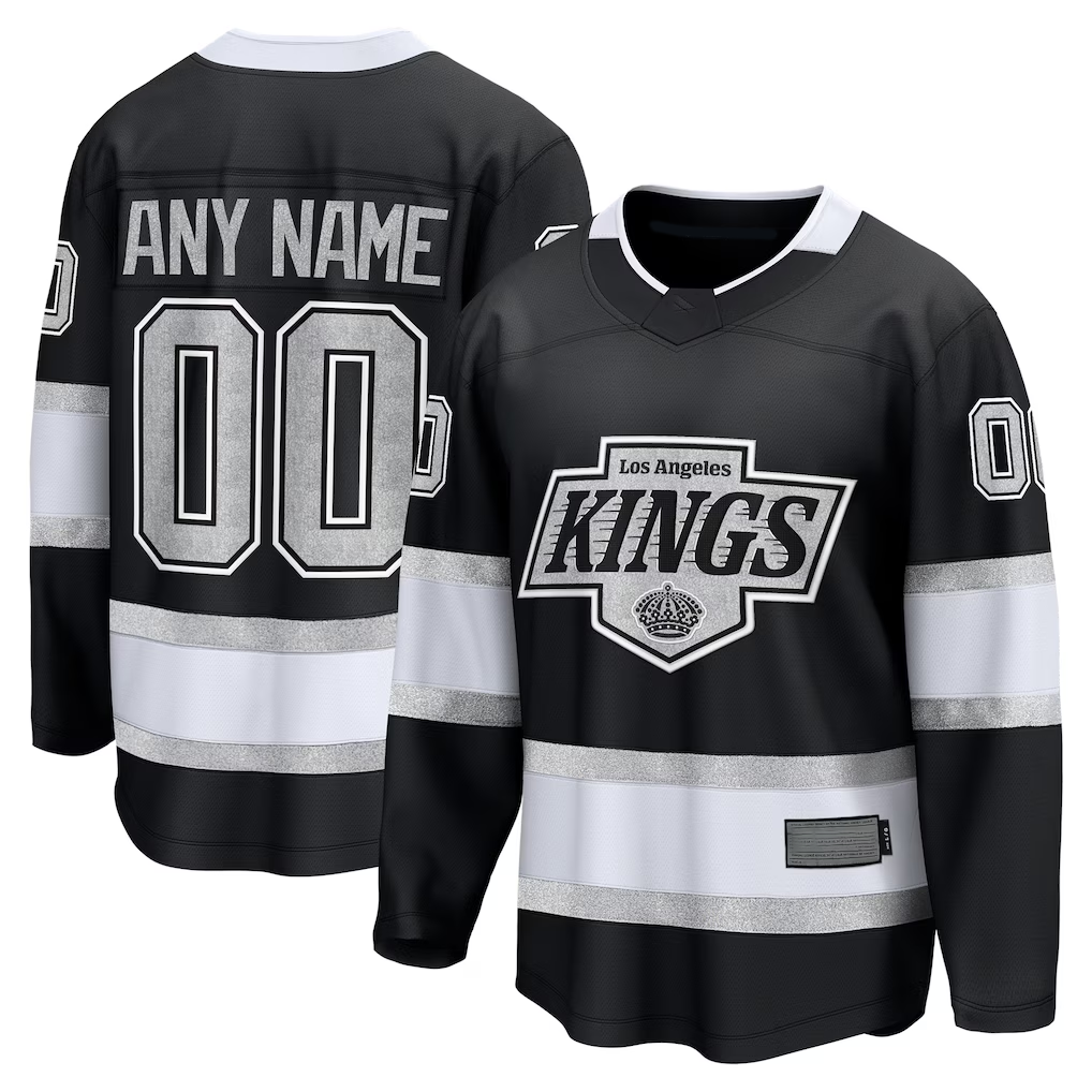 Kdoa Custom LA.Kings Black Home Breakaway Jerseys