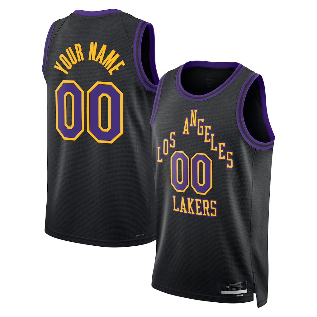 Kdoa Custom LA.Lakers 2025-2026 City Edition Swingman Stitched Jerseys