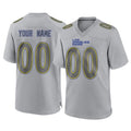 Kdoa Custom LA.Rams Gray Atmosphere Fashion Home Game Any Name & Numbers Stitched Jerseys