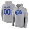 Kdoa Custom LA.Rams Light Gray Pullover Hoodie Limited Game Any Name & Numbers Stitched Jerseys