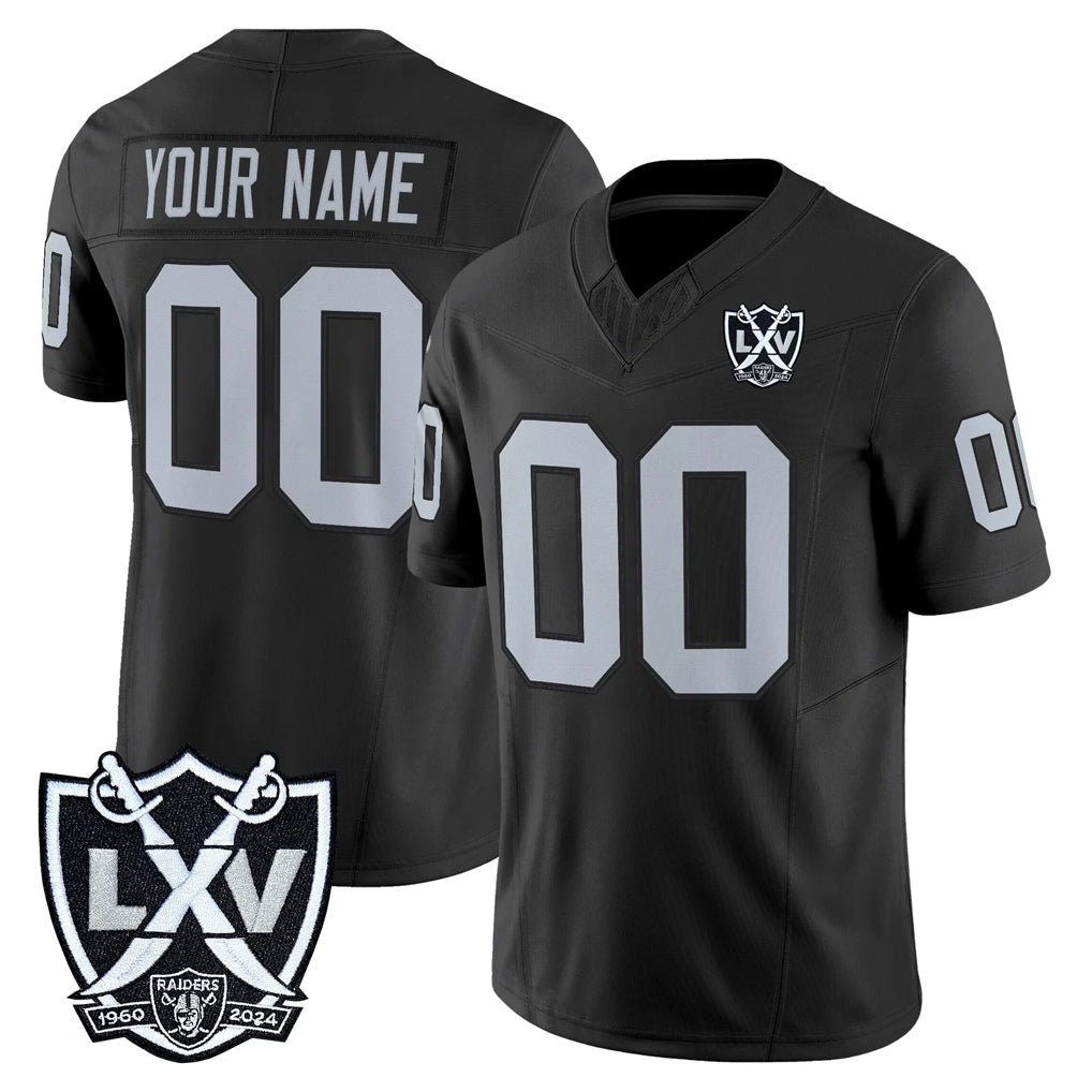 Kdoa Custom LV.Raiders Black 2026 Vapor Limited Home Game Any Name & Numbers Stitched Jerseys