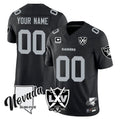 Kdoa Custom LV.Raiders Black 65th Anniversary Vapor Limited Home Game Any Name & Numbers Stitched Jerseys