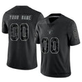 Kdoa Custom LV.Raiders Black RFLCTV Limited Stitched Jerseys