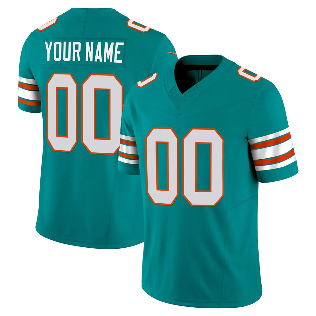 Kdoa Custom M.Dolphins Aqua Limited Alternate Vapor F.U.S.E. Home Game Any Name & Numbers Stitched Jerseys
