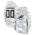 Kdoa Custom M.Dolphins Arctic Camo Salute to Service Hoodies Limited Game Any Name & Numbers Stitched Jerseys