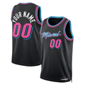 Kdoa Custom M.Heat Black 202526 City Edition Swingman Jerseys