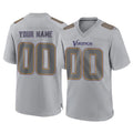 Kdoa Custom MN.Vikings Gray Atmosphere Fashion Home Game Any Name & Numbers Stitched Jerseys