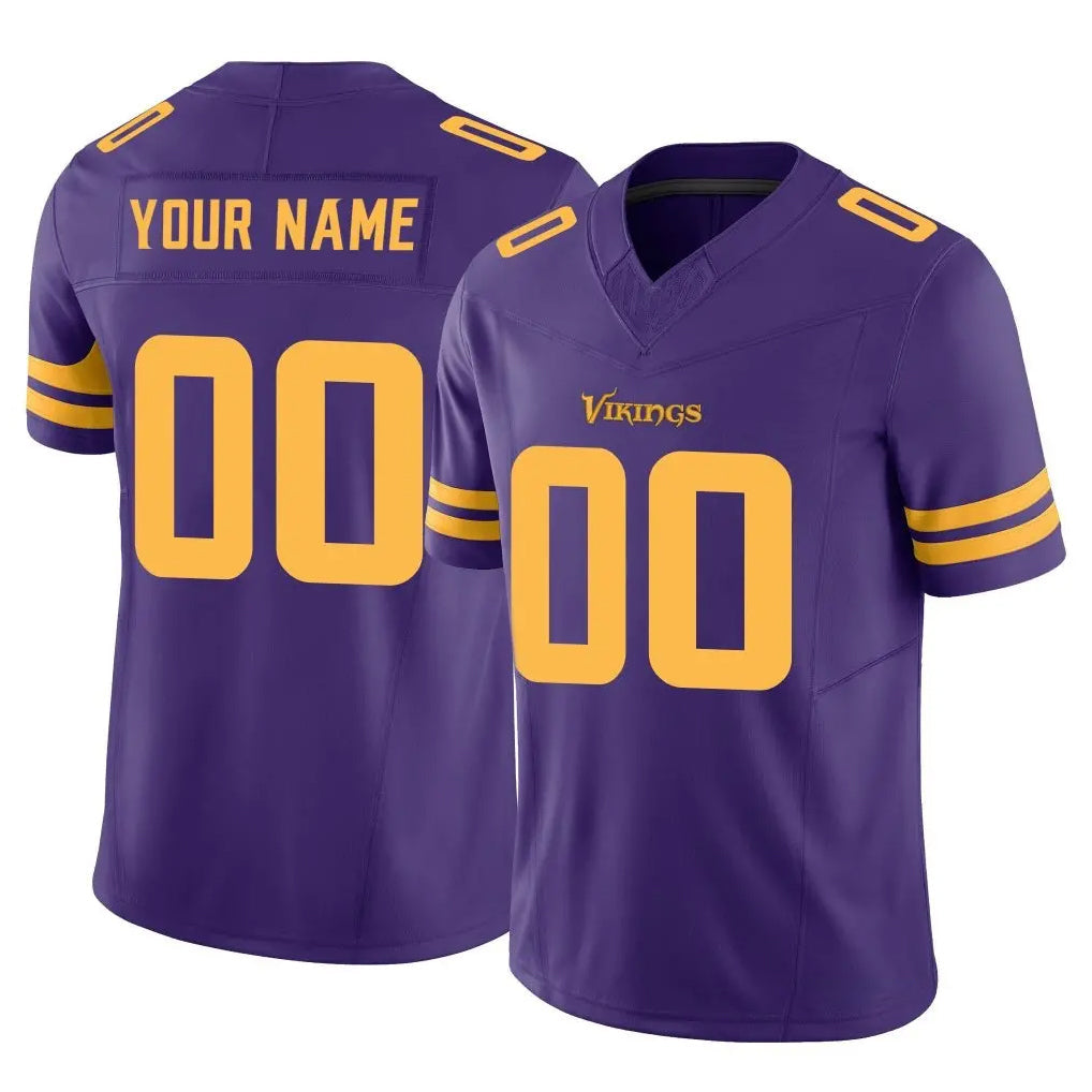 Kdoa Custom MN.Vikings Purple Limited Alternate Vapor F.U.S.E. Home Game Any Name & Numbers Stitched Jerseys