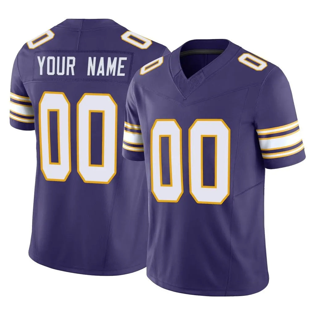 Kdoa Custom MN.Vikings Purple Limited Classic Vapor F.U.S.E. Home Game Any Name & Numbers Stitched Jerseys