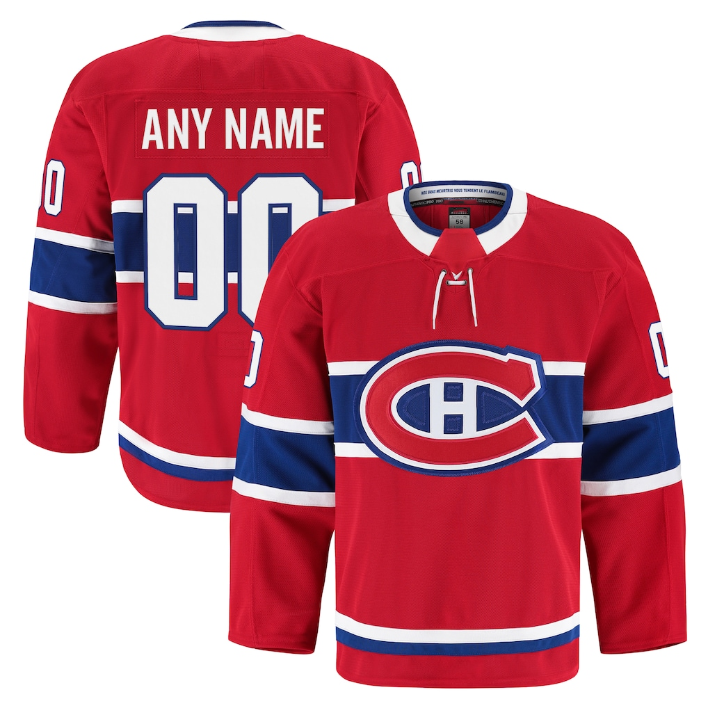 Kdoa Custom Montreal Canadiens Red Home Authentic Pro Jerseys