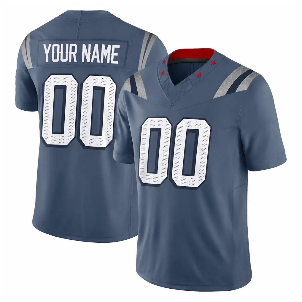 Kdoa Custom NE.Patriots Blue Limited Rivalries Collection Home Game Any Name & Numbers Stitched Jerseys