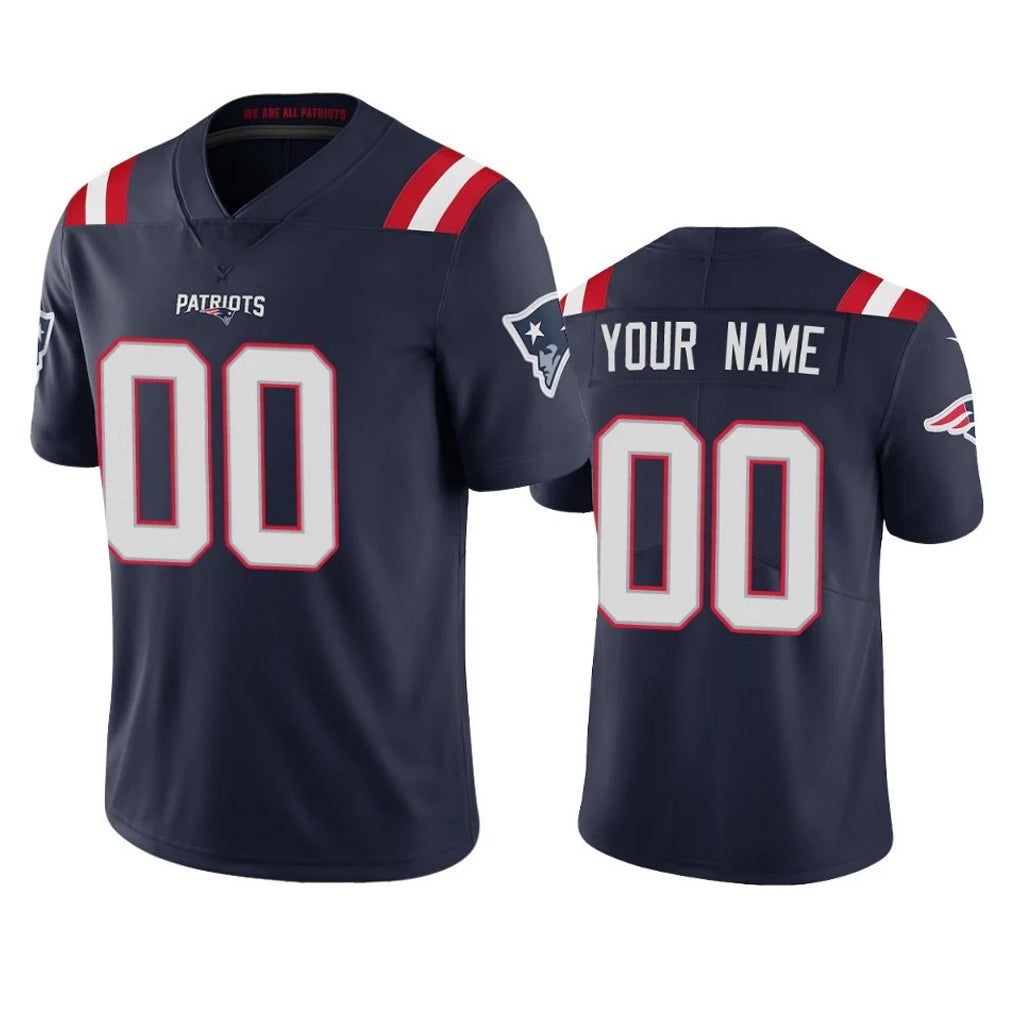 Kdoa Custom NE.Patriots Navy Vapor Untouchable Home Game Any Name & Numbers Stitched Jerseys
