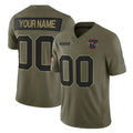 Kdoa Custom NE.Patriots Olive 2025 Salute To Service Limited Any Name & Numbers Stitched Jerseys