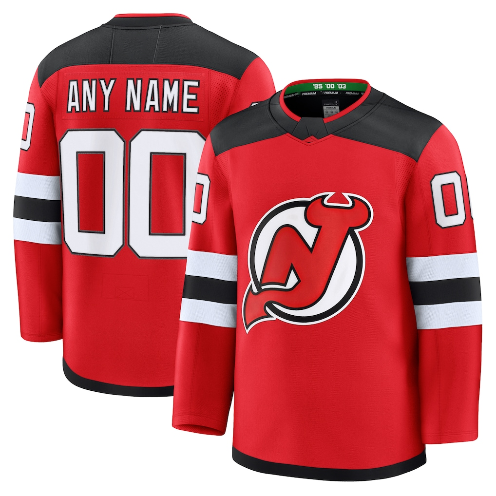 Kdoa Custom N.Jersey Devils Red Home Premium Jerseys