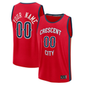 Kdoa Custom NO.Pelicans Red Fast Break Stitched Jerseys- Statement Edition