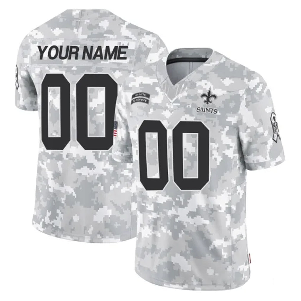Kdoa Custom NO.Saints Arctic Camo Salute To Service Limited Game Any Name & Numbers Stitched Jerseys