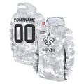 Kdoa Custom NO.Saints Arctic Camo Salute to Service Pullover Hoodies Limited Game Any Name & Numbers Stitched Jerseys