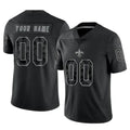 Kdoa Custom NO.Saints Black Limited Reflective Home Game Any Name & Numbers Stitched Jerseys