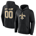 Kdoa Custom NO.Saints Black Pullover Hoodies Limited Any Name & Numbers Stitched Jerseys