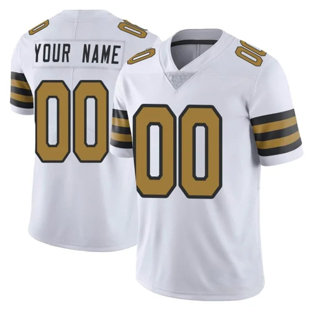 Kdoa Custom NO.Saints White Limited Color Rush Home Game Any Name & Numbers Stitched Jerseys