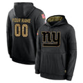 Kdoa Custom NY.Giants Black Salute to Service Hoodies Limited Game Any Name & Numbers Stitched Jerseys