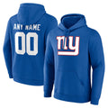 Kdoa Custom NY.Giants Royal Pullover Hoodies Limited Game Any Name & Numbers Stitched Jerseys