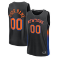 Kdoa Custom NY.Knicks  Black Fast Break Jerseys - Icon Edition