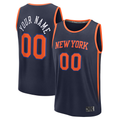 Kdoa Custom NY.Knicks  Navy Fast Break Jerseys - Statement Edition