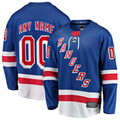Kdoa Custom NY.Rangers Blue Home Breakaway Jerseys