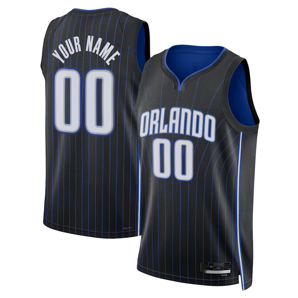 Kdoa Custom O.Magic Black Swingman Jerseys - Icon Edition