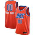 Kdoa Custom OC.Thunder Orange Swingman Stitched Jerseys- Statement Edition
