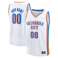 Kdoa Custom OC.Thunder White Fast Break Stitched Jerseys- Association Edition