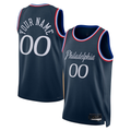Kdoa Custom P.76ers Navy 202526 City Edition Swingman Jerseys
