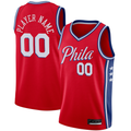 Kdoa Custom P.76ers Red Swingman Jerseys - Statement Edition