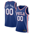 Kdoa Custom P.76ers Royal Authentic Jerseys - Icon Edition