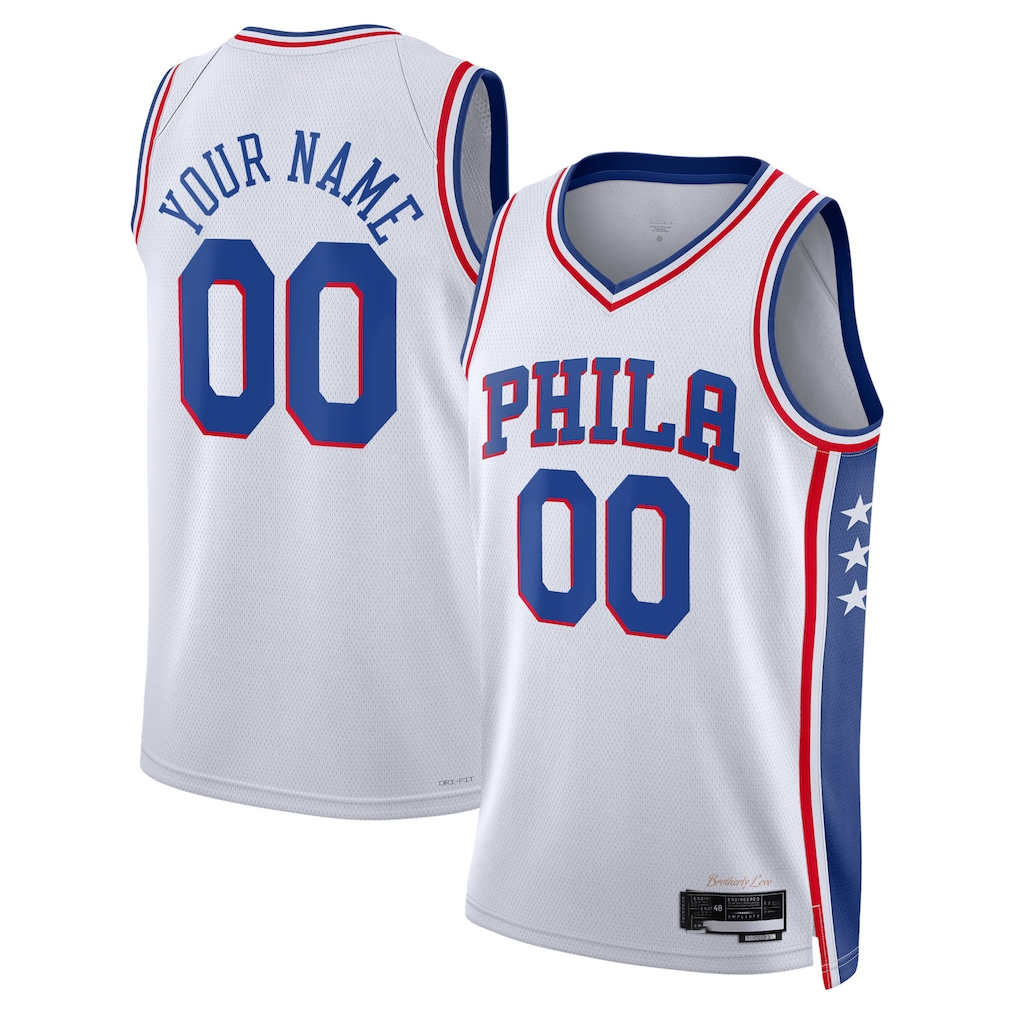 Kdoa Custom P.76ers White 2022-23 Swingman Jerseys - Association Edition