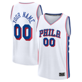 Kdoa Custom P.76ers White Fast Break Jerseys - Association Edition